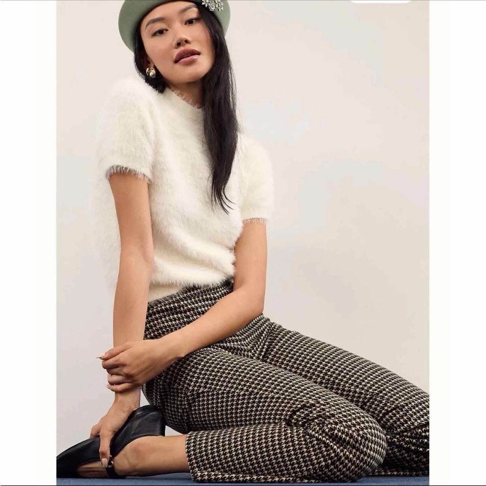 Sanctuary Houndstooth Filmore Flare Pants Size XL